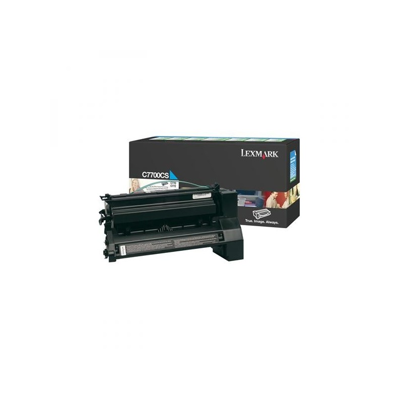 Lexmark oryginalny toner C7700CS, cyan, 6000s, return, Lexmark C770, C772, O - 1
