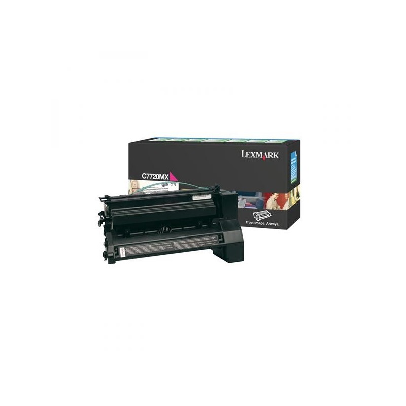 Lexmark oryginalny toner C7720MX, magenta, 15000s, return, Lexmark C772, O - 1