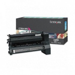 Lexmark oryginalny toner C780A1MG, magenta, 6000s, return, Lexmark C780, C782, O - 1