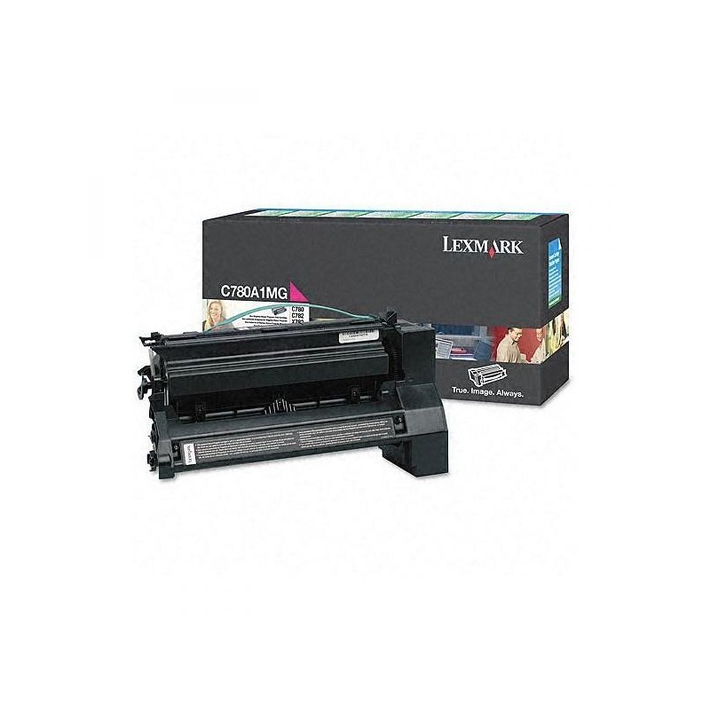 Lexmark oryginalny toner C780A1MG, magenta, 6000s, return, Lexmark C780, C782, O - 1