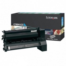 Lexmark oryginalny toner C780H1CG, cyan, 10000s, return, Lexmark C780, C782, O - 1