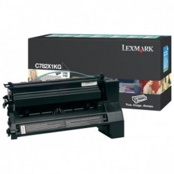 Lexmark oryginalny toner C782X1KG, black, 15000s, return, Lexmark C782, O - 1