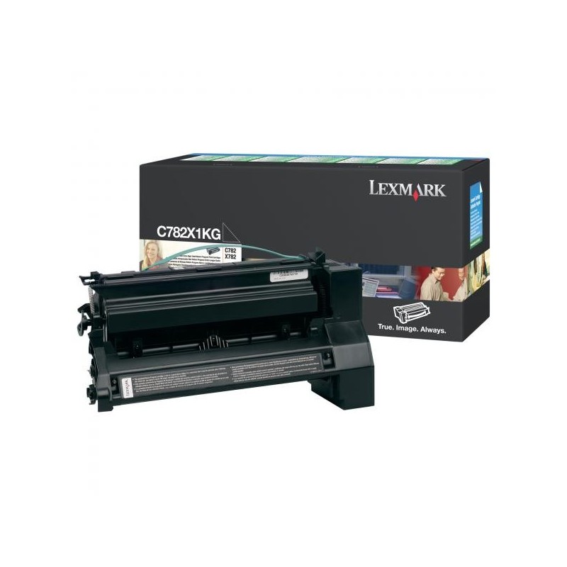 Lexmark oryginalny toner C782X1KG, black, 15000s, return, Lexmark C782, O - 1