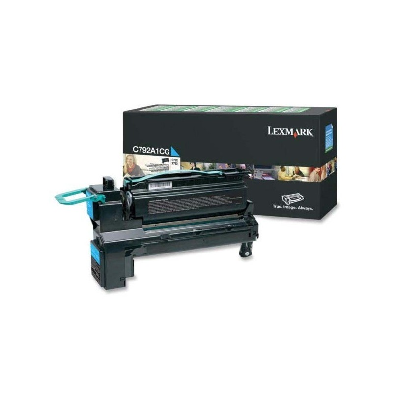 Lexmark oryginalny toner C792A1CG, cyan, 6000s, Lexmark C792, X792, O - 1