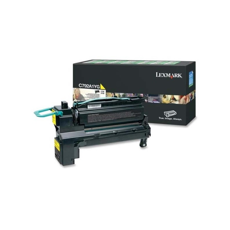 Lexmark oryginalny toner C792A1YG, yellow, 6000s, Lexmark C792, X792, O - 1