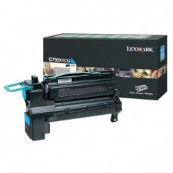 Lexmark oryginalny toner C792X1CG, cyan, 20000s, extra duża pojemność, return, Lexmark C792de, C792e, C792dhe, C792dte, O - 1