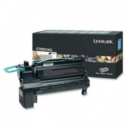 Lexmark oryginalny toner C792X1KG, black, 20000s, extra duża pojemność, return, Lexmark C792de, C792e, C792dhe, C792dte, O - 2