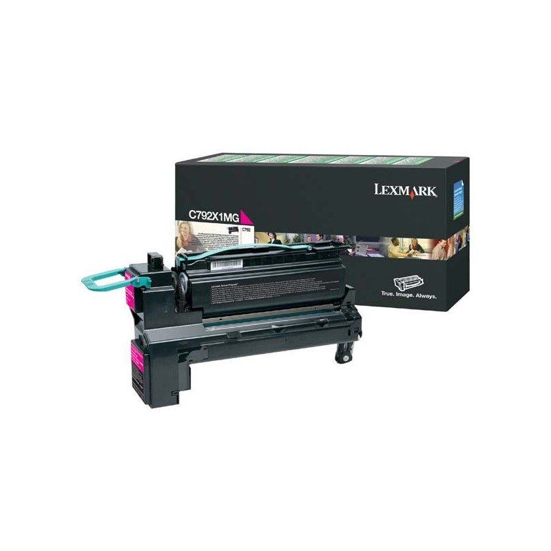 Lexmark oryginalny toner C792X1MG, magenta, 20000s, extra duża pojemność, return, Lexmark C792de, C792e, C792dhe, C792dte, O - 1
