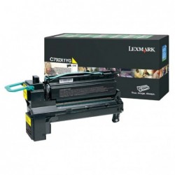 Lexmark oryginalny toner C792X1YG, yellow, 20000s, extra duża pojemność, return, Lexmark C792de, C792e, C792dhe, C792dte, O - 1