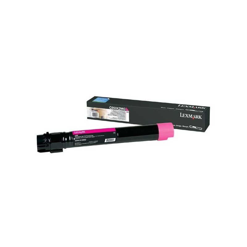 Lexmark oryginalny toner C950X2MG, magenta, 22000s, Lexmark C950, O - 1