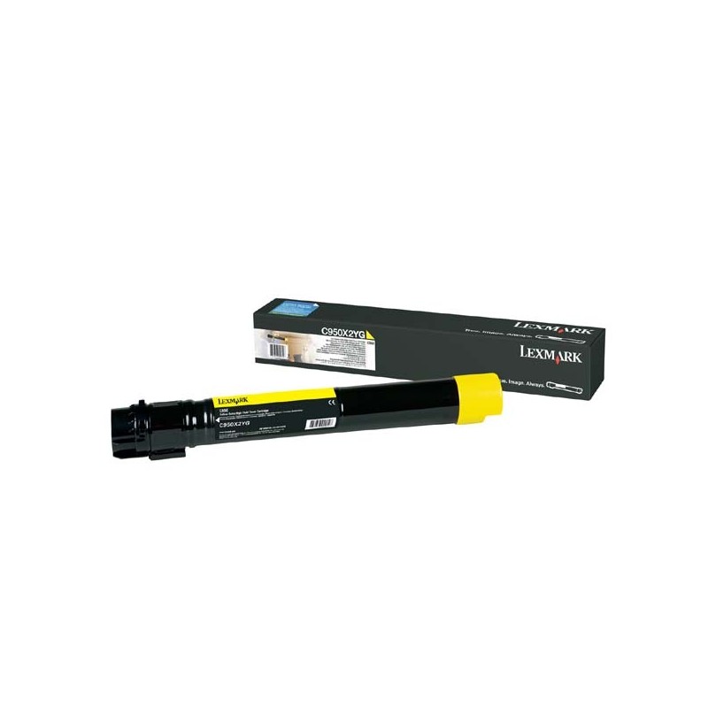 Lexmark oryginalny toner C950X2YG, yellow, 22000s, Lexmark C950, O - 1