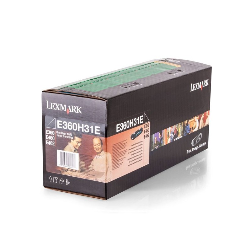 Lexmark oryginalny toner E360H31E, black, 9000s, high capacity, Lexmark E360, E460, O - 1