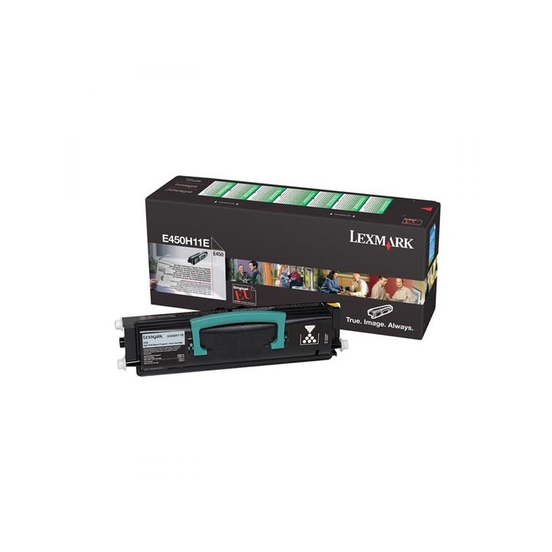 Lexmark oryginalny toner E450H11E, black, 11000s, return, Lexmark E450, O - 1