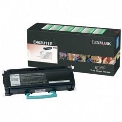 Lexmark oryginalny toner E462U11E, black, 18000s, extra duża pojemność, return, Lexmark E462, O - 1
