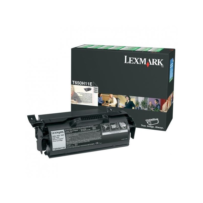 Lexmark oryginalny toner T650H11E, black, 25000s, high capacity, return, Lexmark T650DN, O - 1