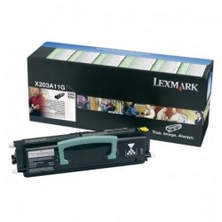 Lexmark oryginalny toner X203A11G, black, 2500s, return, Lexmark X203, X204, O - 1