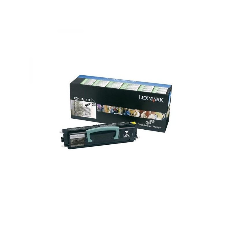 Lexmark oryginalny toner X340A11G, black, 2500s, return, Lexmark X340, O - 1