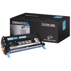 Lexmark oryginalny toner X560A2CG, cyan, 4000s, Lexmark X560N, X560dn, O - 1
