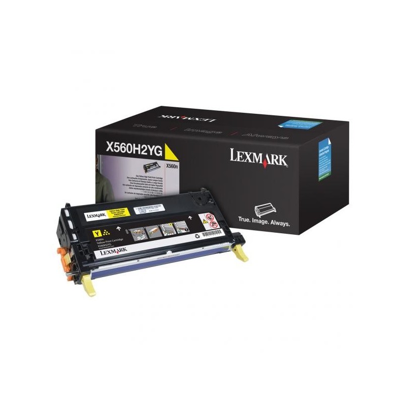 Lexmark oryginalny toner X560H2YG, yellow, 10000s, Lexmark X560N, X560dn, O - 1