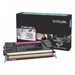 Lexmark oryginalny toner X746A1MG, magenta, 7000s, return, Lexmark X746DE, X748DE, X748DTE, O - 1