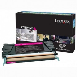 Lexmark oryginalny toner X748H1MG, magenta, 10000s, high capacity, return, Lexmark X748DE, X748DTE, O - 1