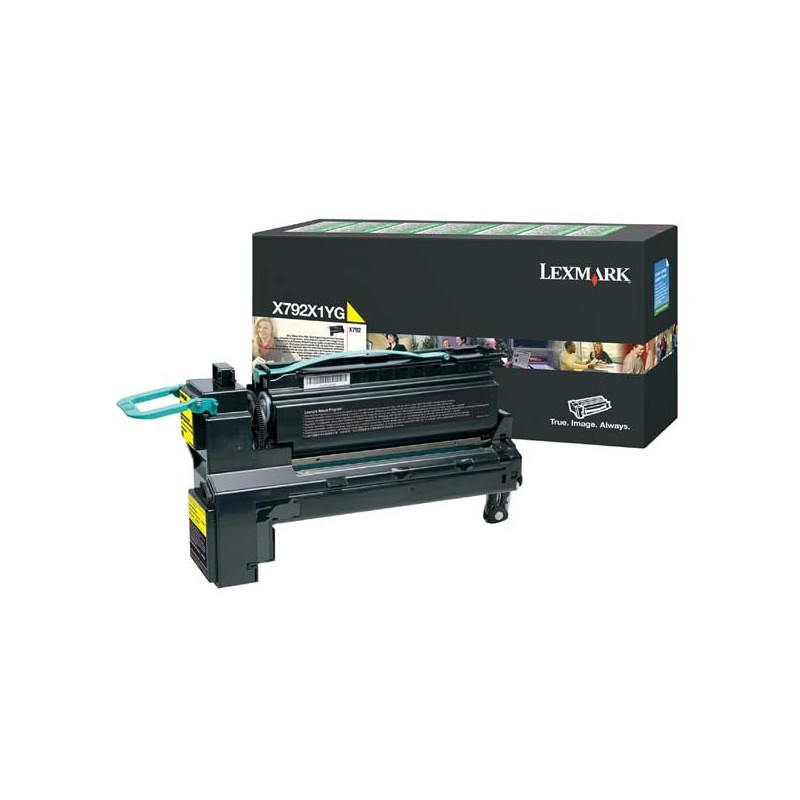 Lexmark oryginalny toner X792X1YG, yellow, 20000s, return, Lexmark X792 serie, O - 1