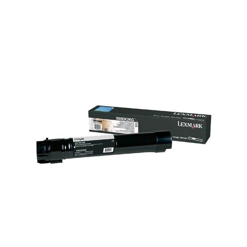 Lexmark oryginalny toner X950X2KG, black, 38000s, extra duża pojemność, Lexmark X950, X952, X954, O - 1