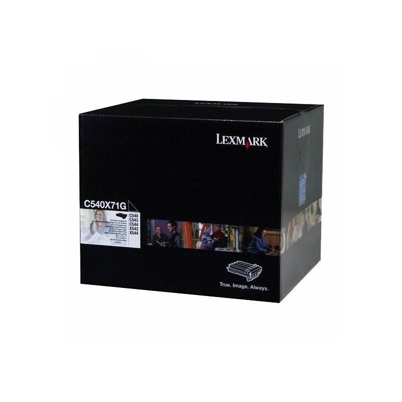 Lexmark oryginalny bęben C540X71G, black, 30000s, unit + czarny developer, Lexmark C543, C544, X543, X544 - 1