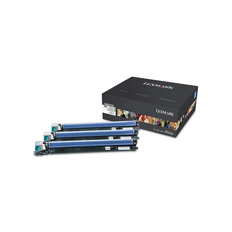 Lexmark oryginalny bęben C950X73G, CMY, 3x 115000s, 3ks, Lexmark C950, X950, X952, X954 - 1