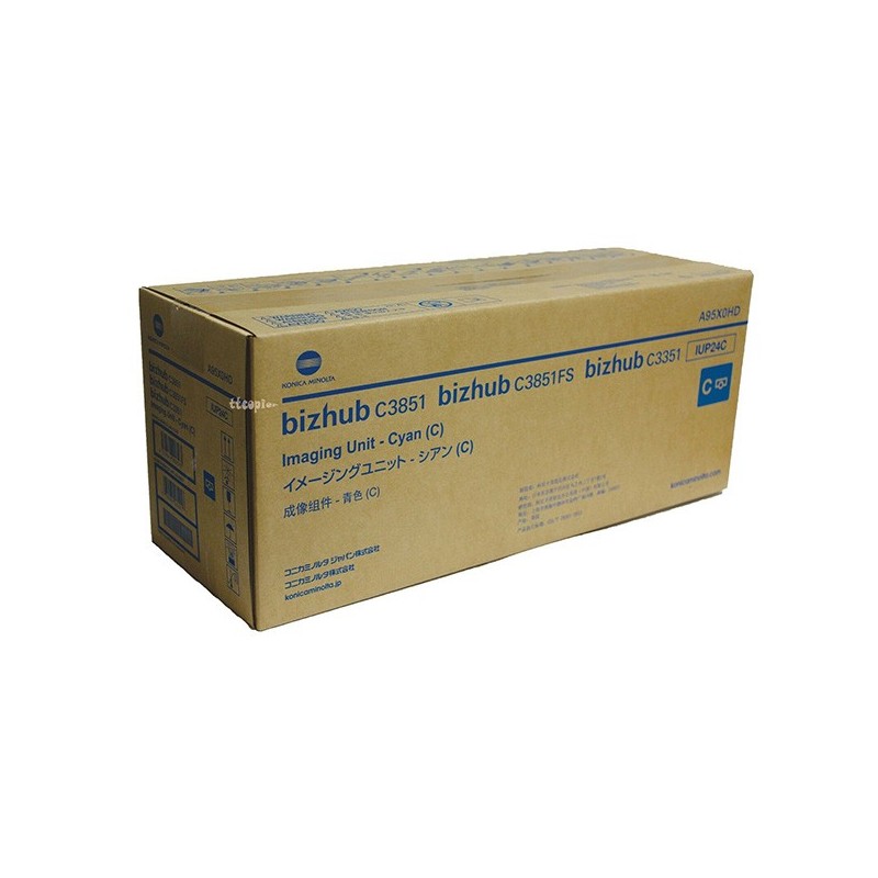 Konica Minolta oryginalny bęben IUP-24C, cyan, A95X0HD, Konica Minolta Bizhub C3351, C3851, C3851FS - 1