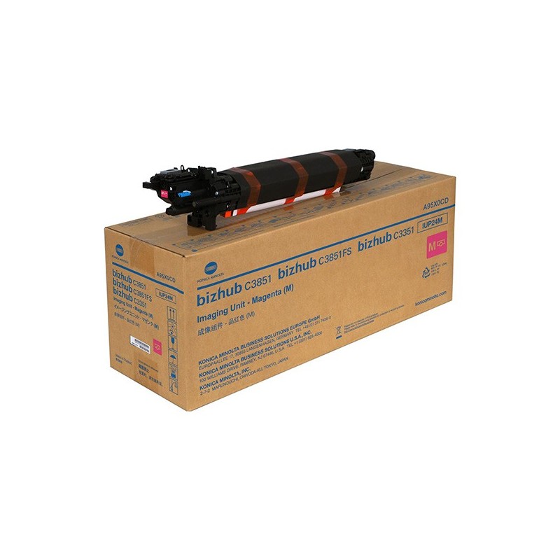 Konica Minolta oryginalny bęben IUP-24M, magenta, A95X0CD, Konica Minolta Bizhub C3351, C3851, C3851FS - 1