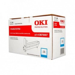 OKI oryginalny bęben 43870007, cyan, 20000s, OKI C5650, 5750 - 1