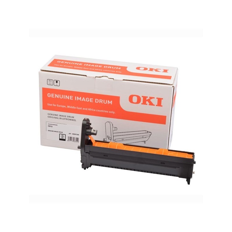 OKI oryginalny bęben 46507308, black, 30000s, OKI C612 - 1