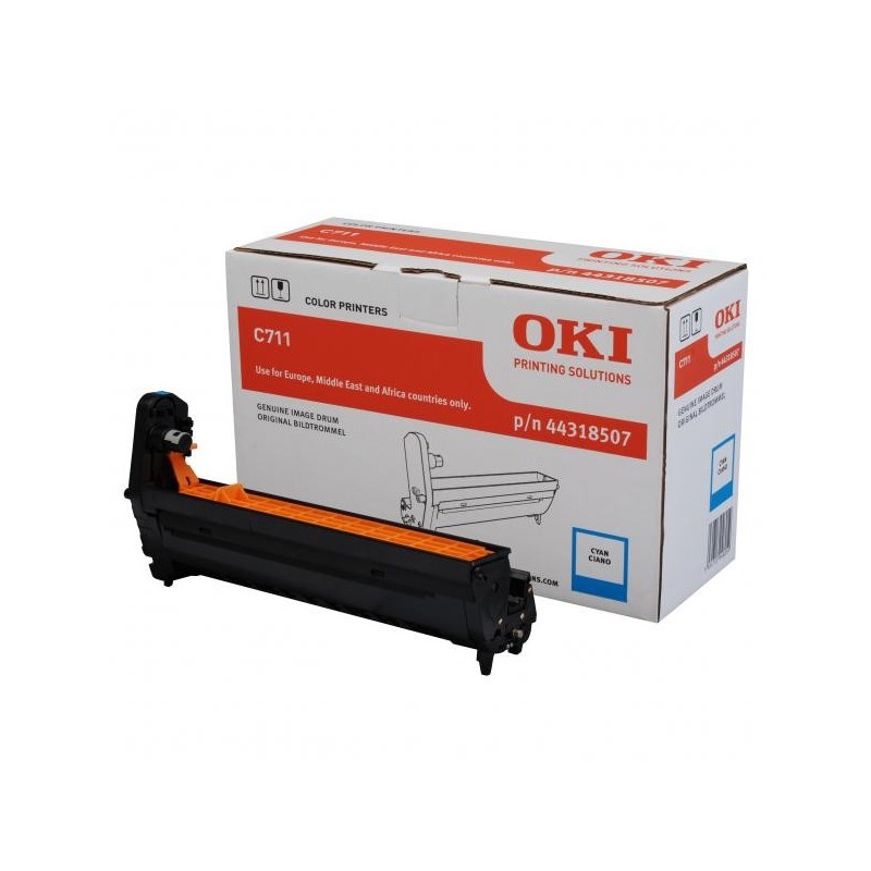 OKI oryginalny bęben 44318507, cyan, 20000s, OKI C711 - 1