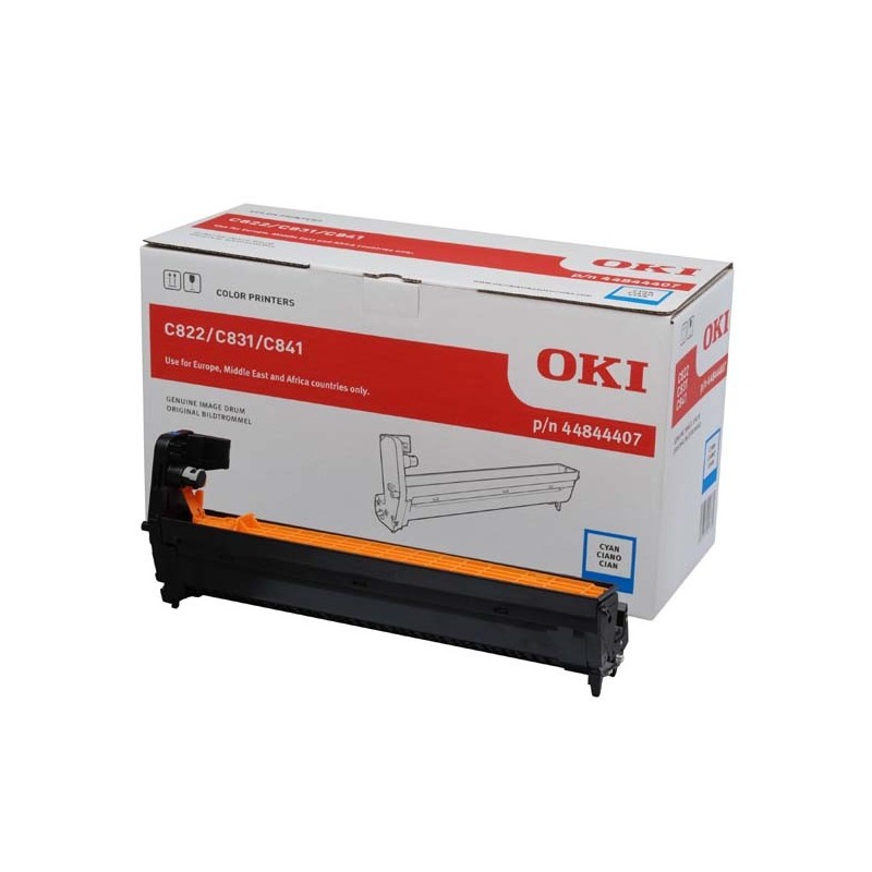 OKI oryginalny bęben 44844407, cyan, 30000s, OKI C822, 831, 841 - 1