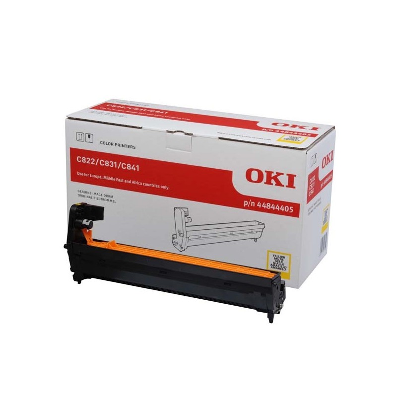 OKI oryginalny bęben 44844405, yellow, 30000s, OKI C822, 831, 841 - 1