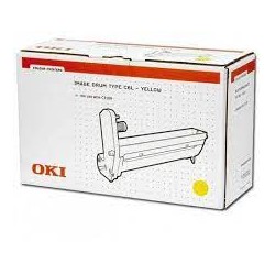 OKI oryginalny bęben 42126641, yellow, 14000s, OKI C3100 - 1