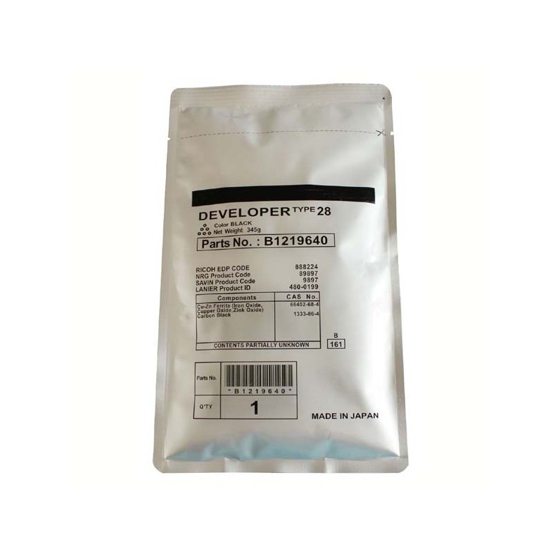 Ricoh oryginalny developer Typ 28 B1219640, black, 888224, Ricoh Aficio 2015/2016/2018/2018D/2020/2020D/3025/3030 - 1