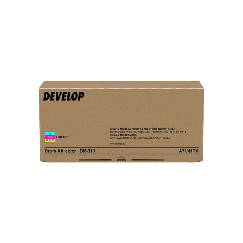 Develop oryginalny bęben A7U41TH, color, DR-313C, 150000s, zawiera 1 bęben, Develop ineo+ 258, 308, 368, 458, 558, 658 - 1