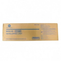 Konica Minolta oryginalny developer A0XV0KD, DV-311C, cyan, 115000s, Konica Minolta bizhub c220/c280/c360 - 1