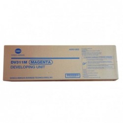 Konica Minolta oryginalny developer A0XV0ED, DV-311M, magenta, 115000s, Konica Minolta Bizhub C220/C280/C360 - 1