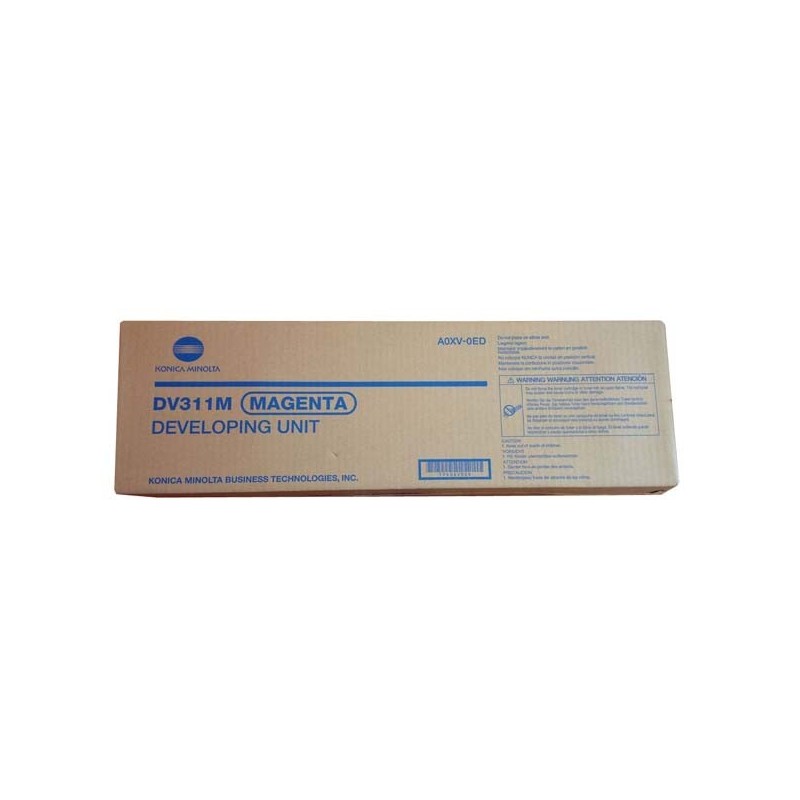 Konica Minolta oryginalny developer A0XV0ED, DV-311M, magenta, 115000s, Konica Minolta Bizhub C220/C280/C360 - 1