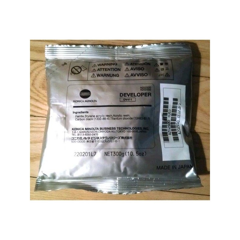Konica Minolta oryginalny developer A202550/A202500, 120000s, Konica Minolta Bizhub 223, 283, 363, 423 - 1