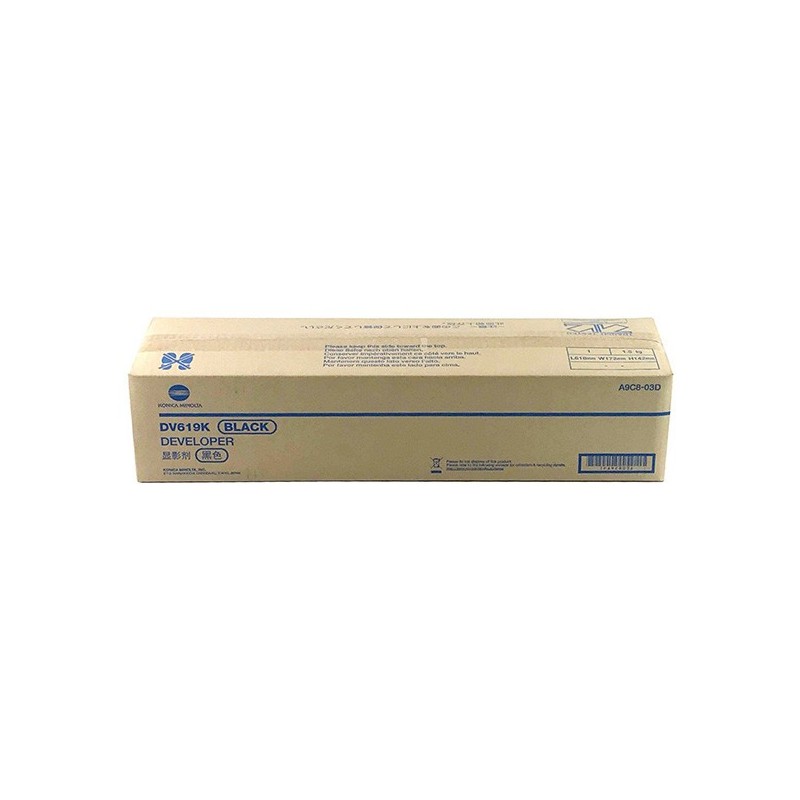 Konica Minolta oryginalny developer A9C803D, DV-619K, black, 600000s, Konica Minolta Bizhub C458, C558, C658 - 1