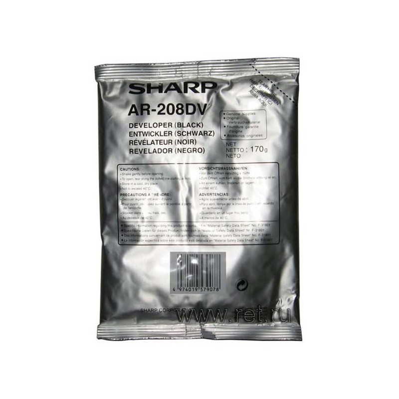 Sharp oryginalny developer AR-208DV, 25000s, Sharp AR-5420,AR-M200,AR-M201,AR-203E - 1