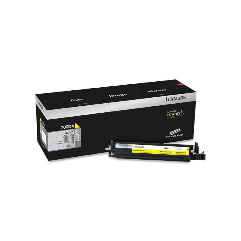 Lexmark oryginalny developer 70C0D40, yellow, 40000s, Lexmark CX510de, CX410de, CX310dn, CS510de, CS410n, CS310n - 1