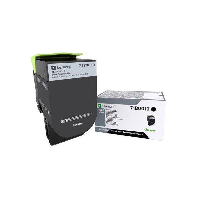 Lexmark oryginalny toner 71B0010, black, 3000s, Lexmark - 1