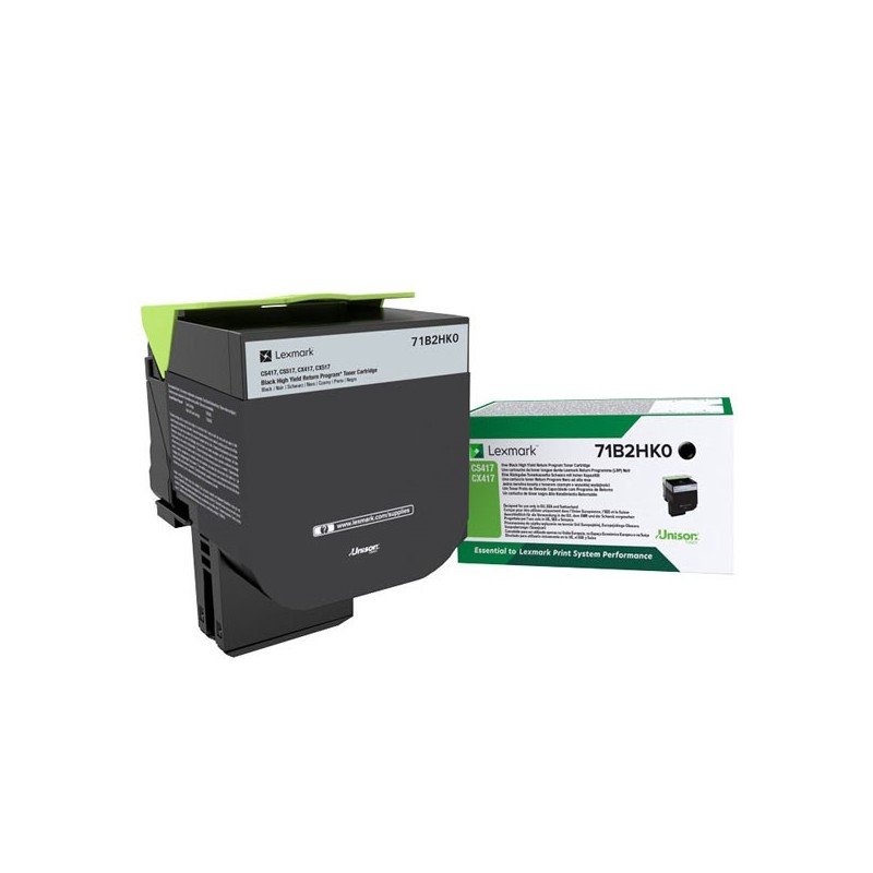 Lexmark oryginalny toner 71B2HK0, black, 6000s, Lexmark CS417dn,CS517de,CX417de - 1