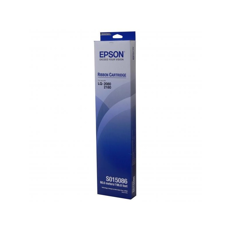 Epson oryginalny taśma do drukarki, C13S015086, czarna, Epson LQ 2070, 2170, 2180, 2080, FX 2170, FX 2180 - 1