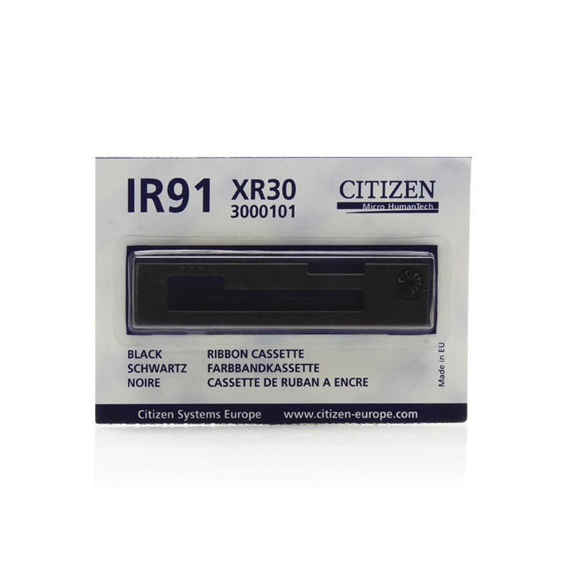 Citizen oryginalny tasma do kas fiskalnych, 3000101, IR 91, czarna, Citizen IR91B, MD910, MD911, IDP3110, IDP3111, CBM900 - 1